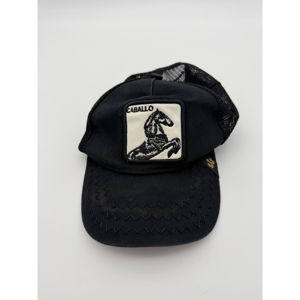 Goorin Bros Caballo Horse Animal Farm Trucker Hat Black Mesh Snapback Cap